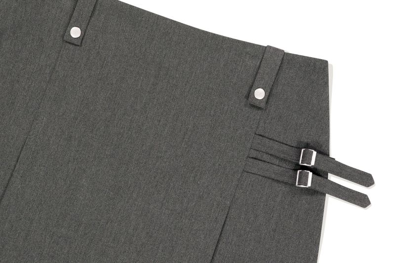 DOUBLE BELTED SKIRT