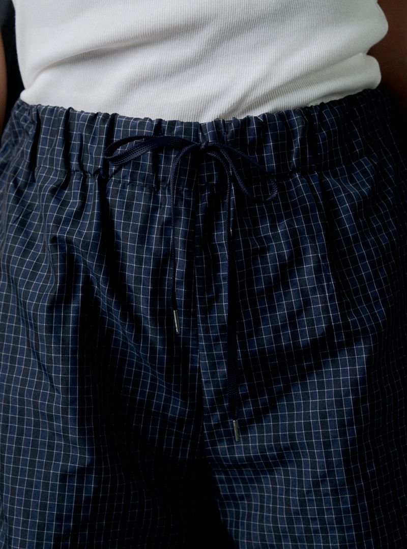 Checkboard shorts (navy)