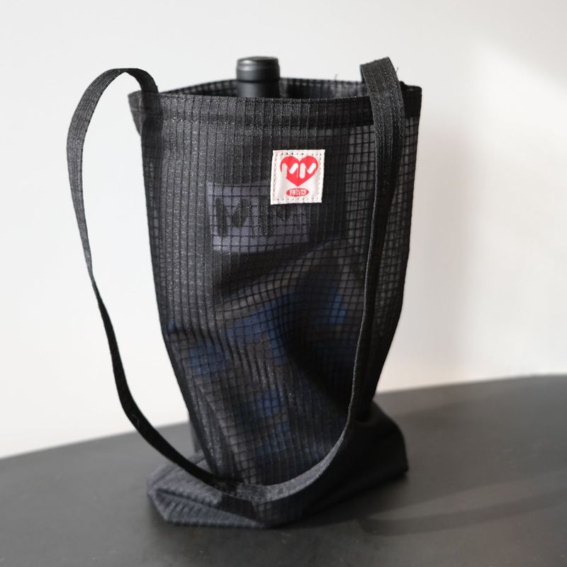 [MINMIN] USEFUL NYLON BAG (LOVE BLACK)