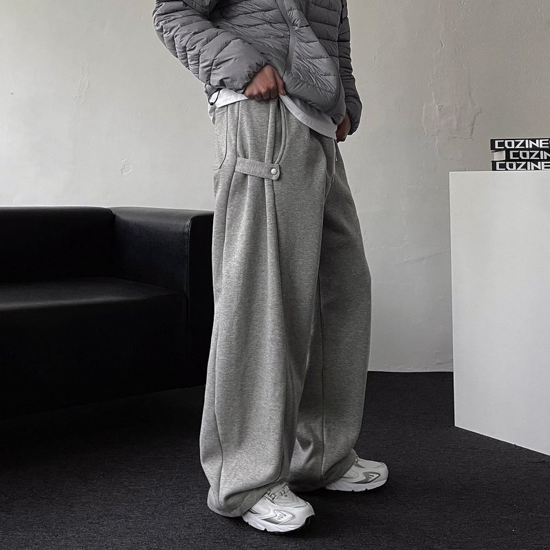 SIIO Napping Side Snap Sweat Pants (3 colors)