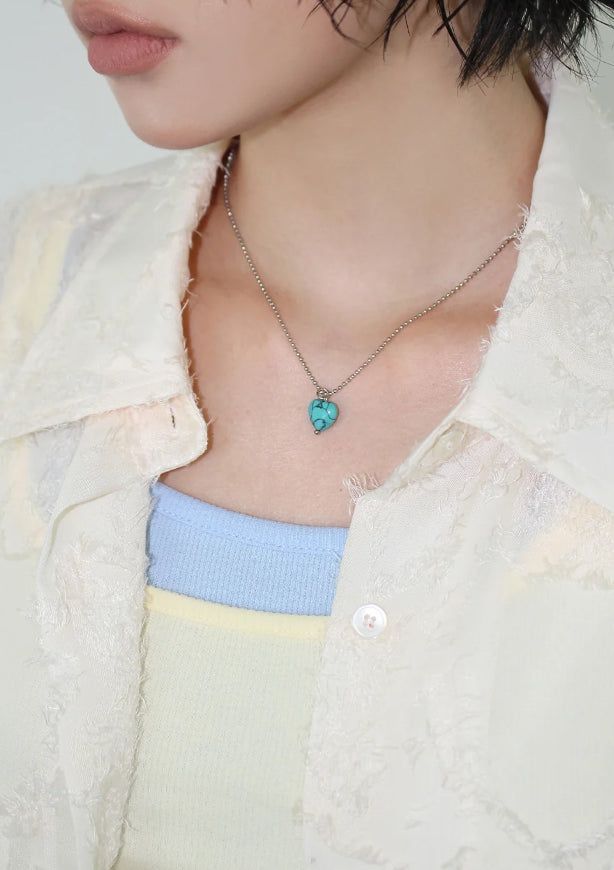 AAKE(アケ)の「HEART STONE NECKLACE(Accessories)」