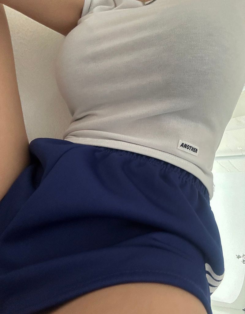 Class Patch Back Slit Short Sleeve Tee