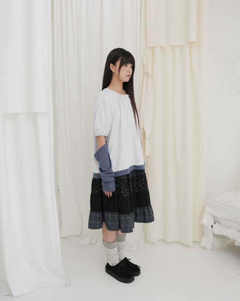 STARRY PENDANT BACK RIBBON TOP