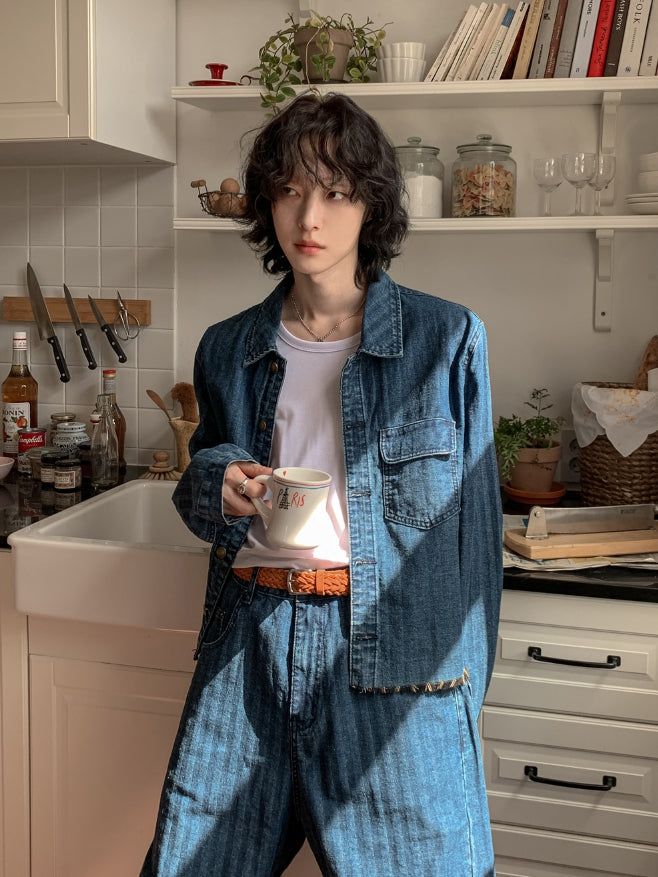 Rockins ST Crop Denim Jacket