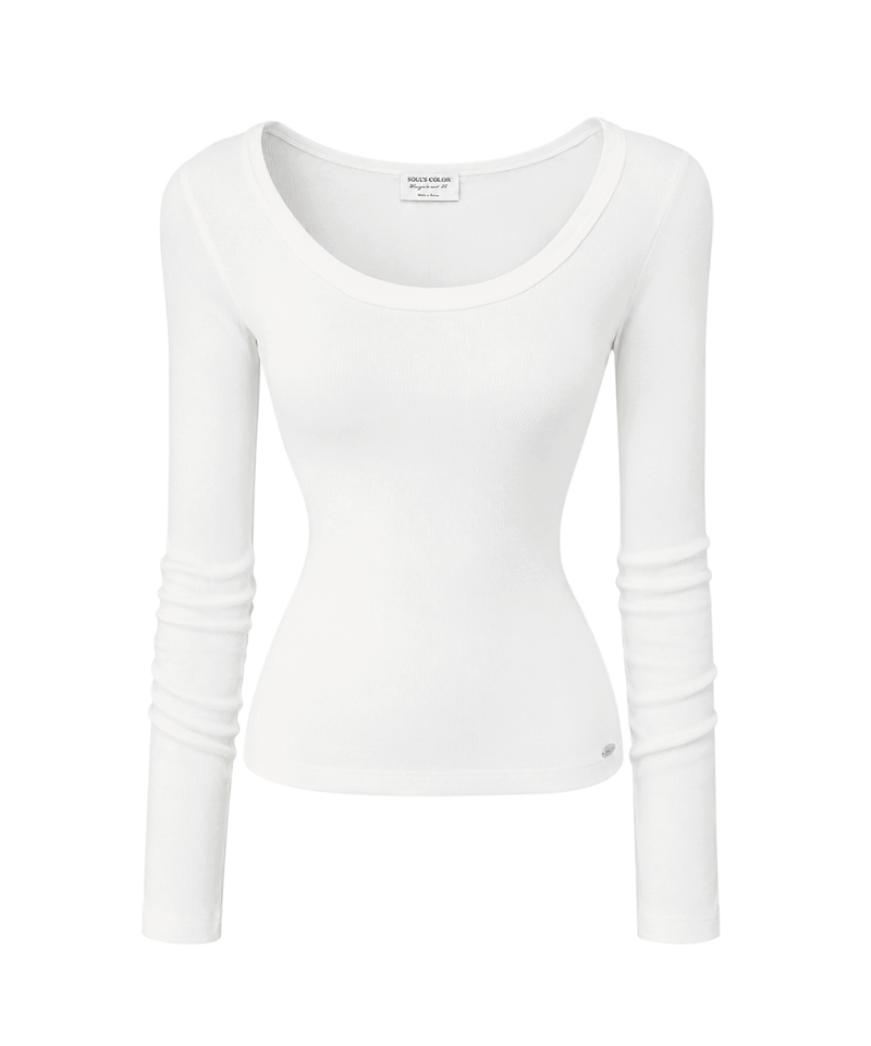 SOUL'S COLOR（ソウルズカラー）の「[MADE] BASIC U-NECK TOP (4color)（Tops）」