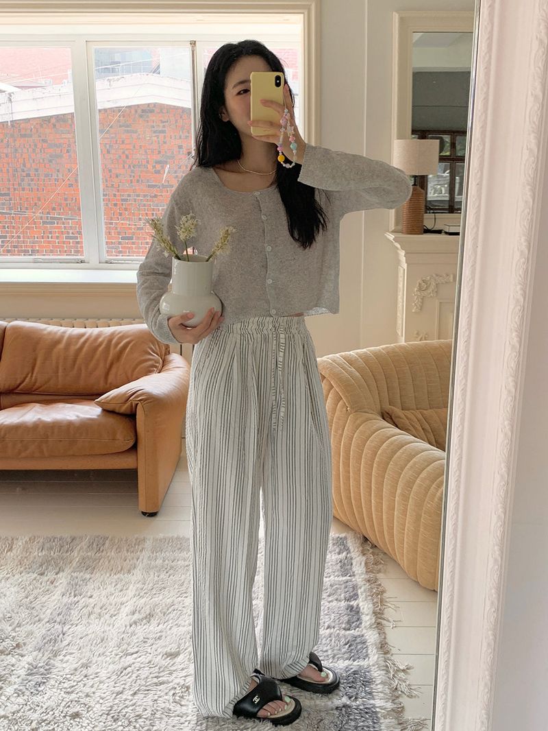 [MADE] REM SEERSUCKER PANTS