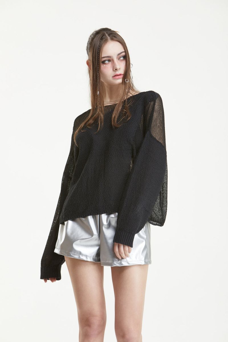 HAND SEE-THROUGH KNIT