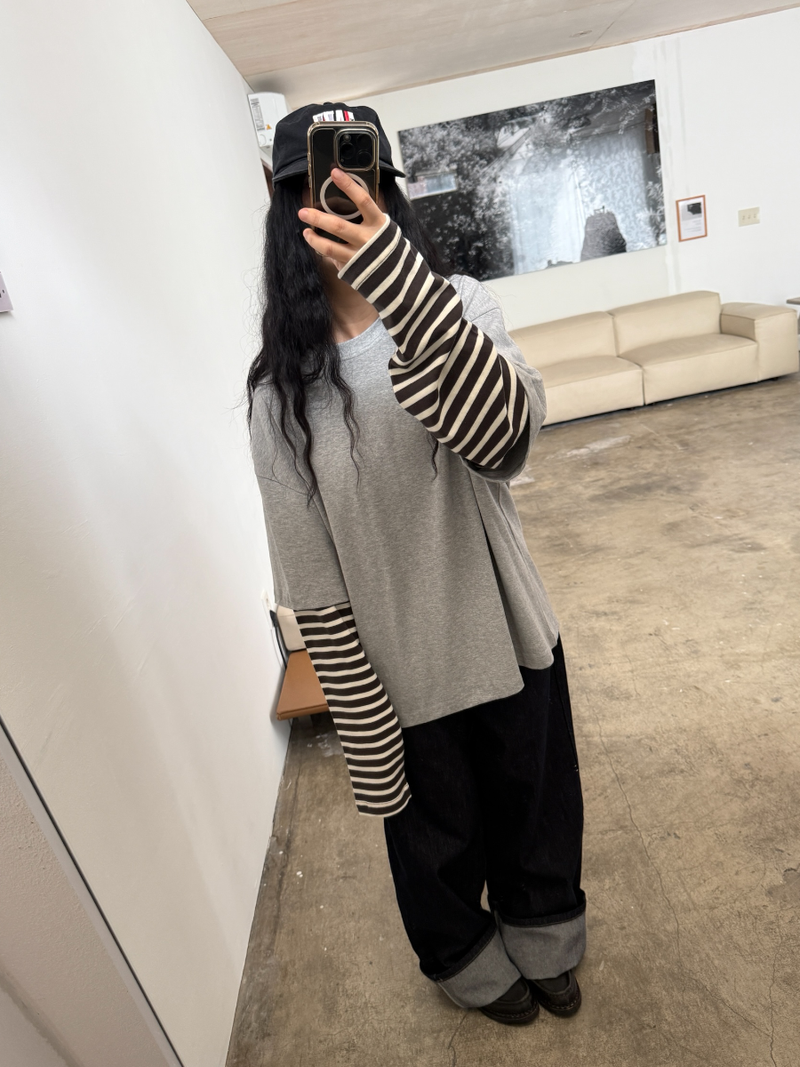 boxy fit layered T
