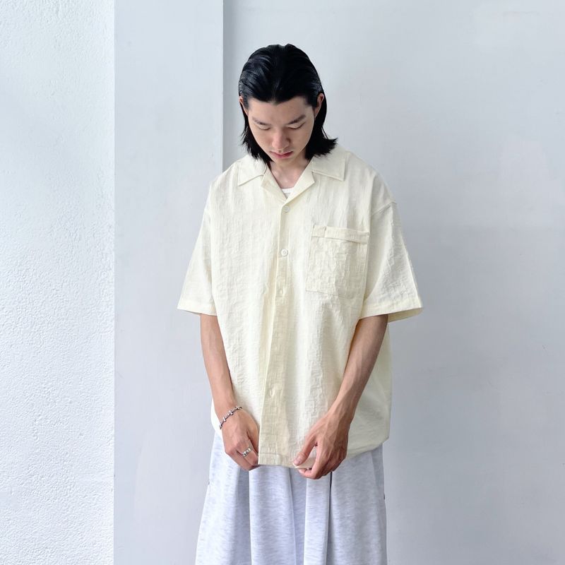 Boxy Embossed Layering Shirt