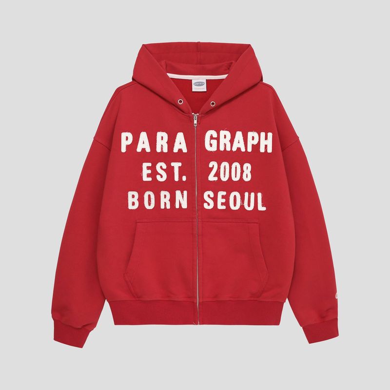 PARAGRAPH（パラグラフ）の「PARAGRAPH ソウルジップフーディー レッド（トップス）」