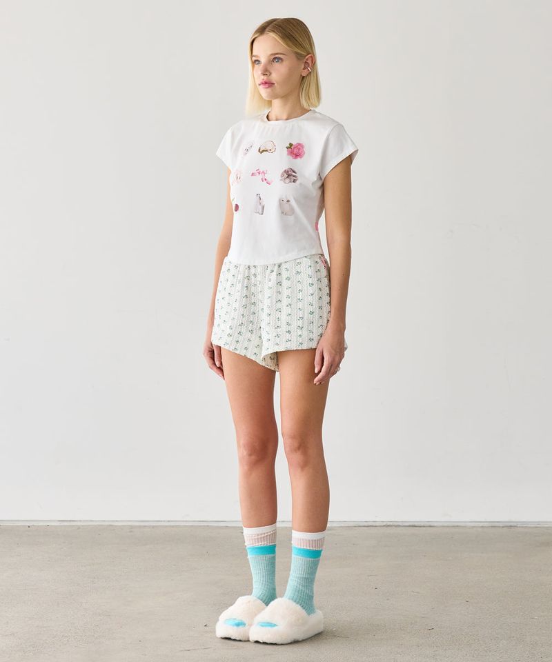 MICRO FLORAL SHORTS