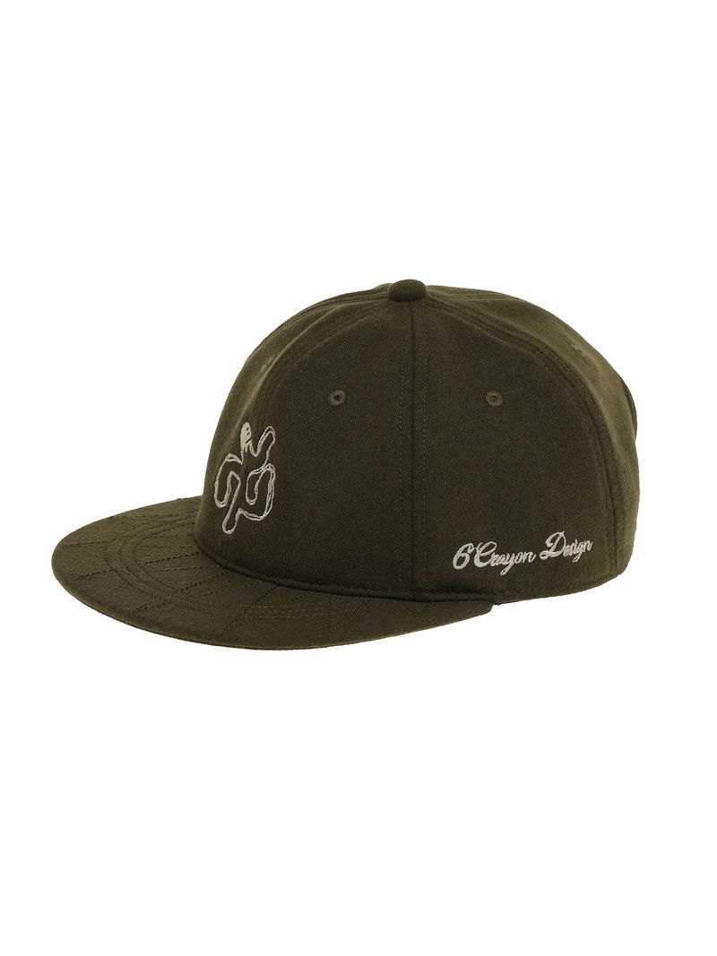 6CRAYON(シックスクレヨン)の「6CRAYON Autumn-Winter Classic Embroidered Wool Blend Six-Panel Baseball Cap(Hats)」