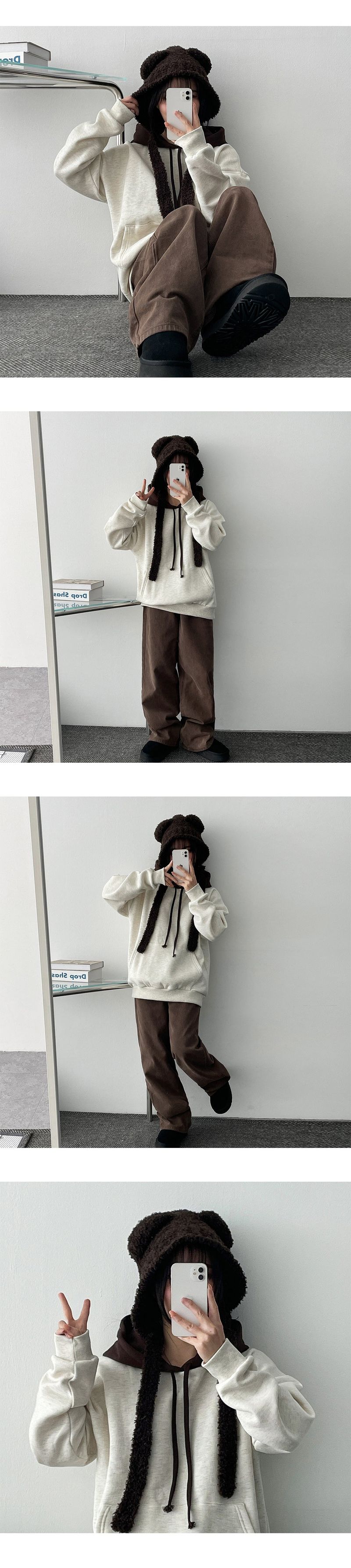 bear wool hooded bara clava