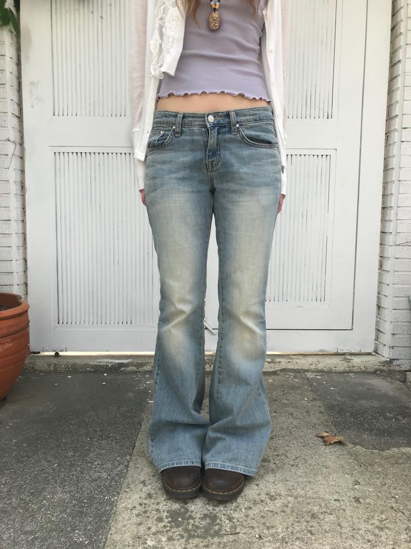 heka bootscut denim pants