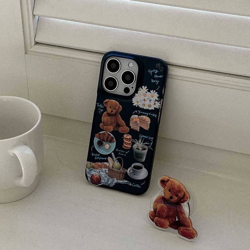 [Mademoment] hug teddy bear acrylic smart tok
