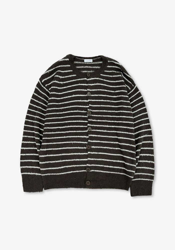 CU Crop Stripe Knit Cardigan