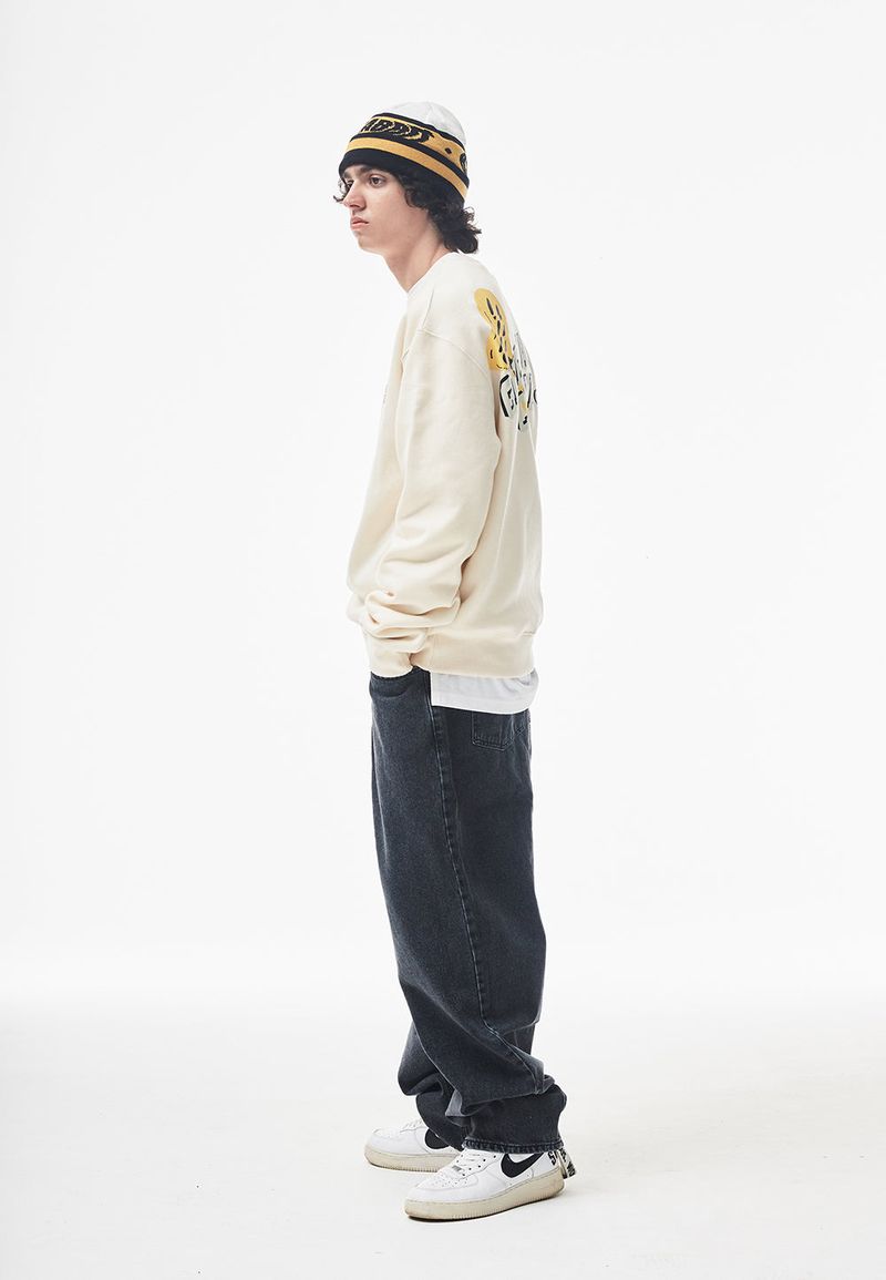 MBSRCOPT102 MID90 BAGGY DENIM PANTS BLACK