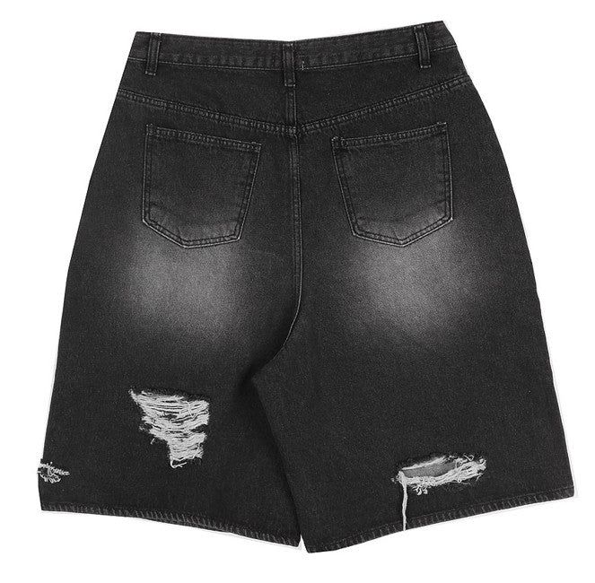 No.0250 damage 7 denim SHORTS