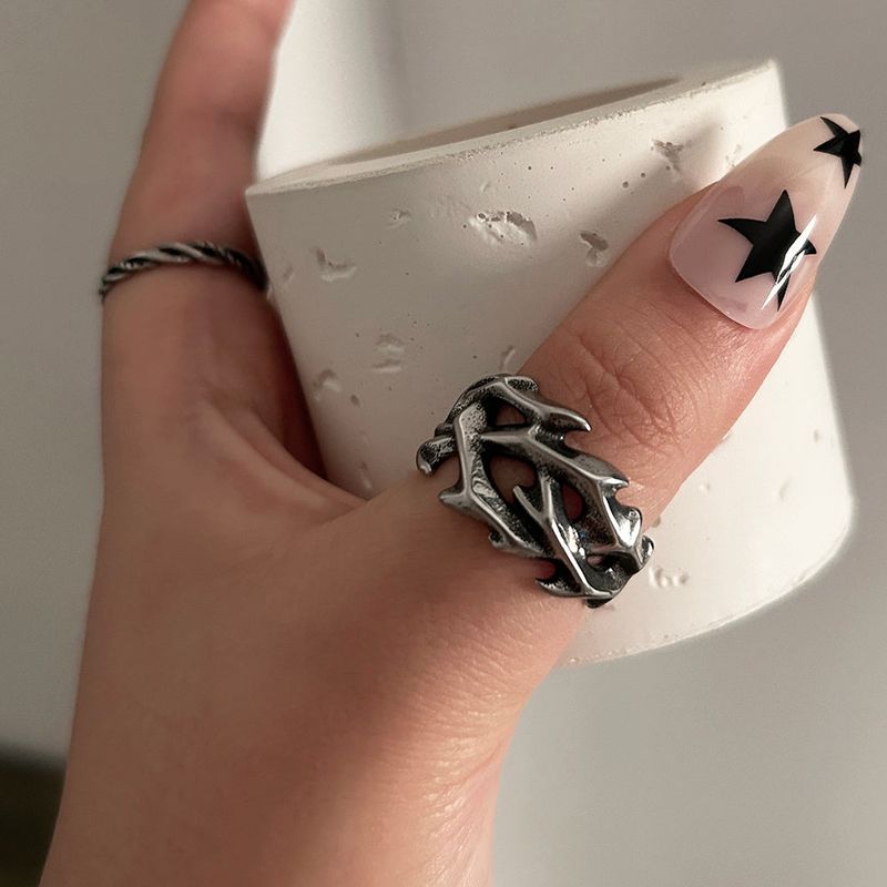 Surgical)Metallic Real Tree Bold Ring