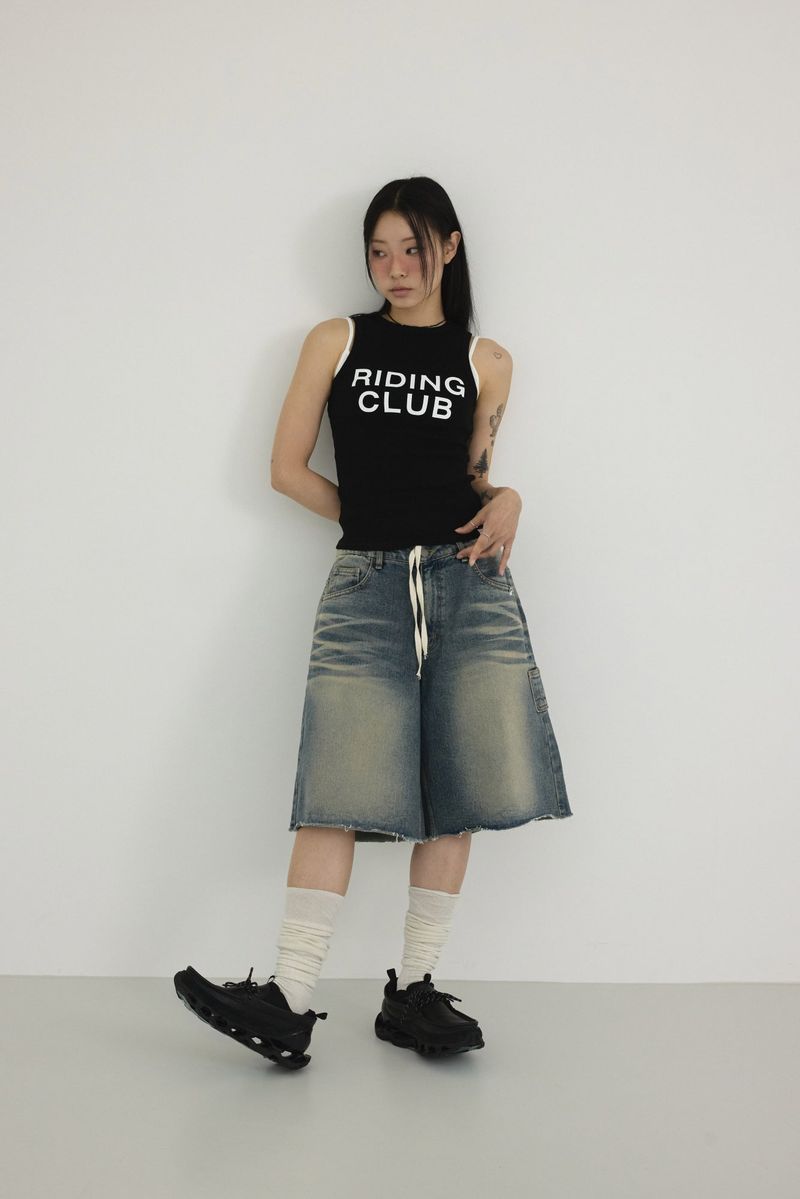 SANDY BERMUDA DENIM PANTS