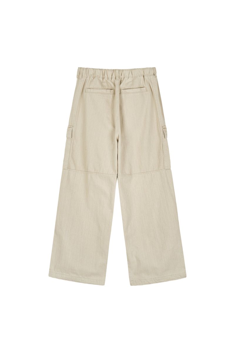 Slav pintuck cargo banding pants