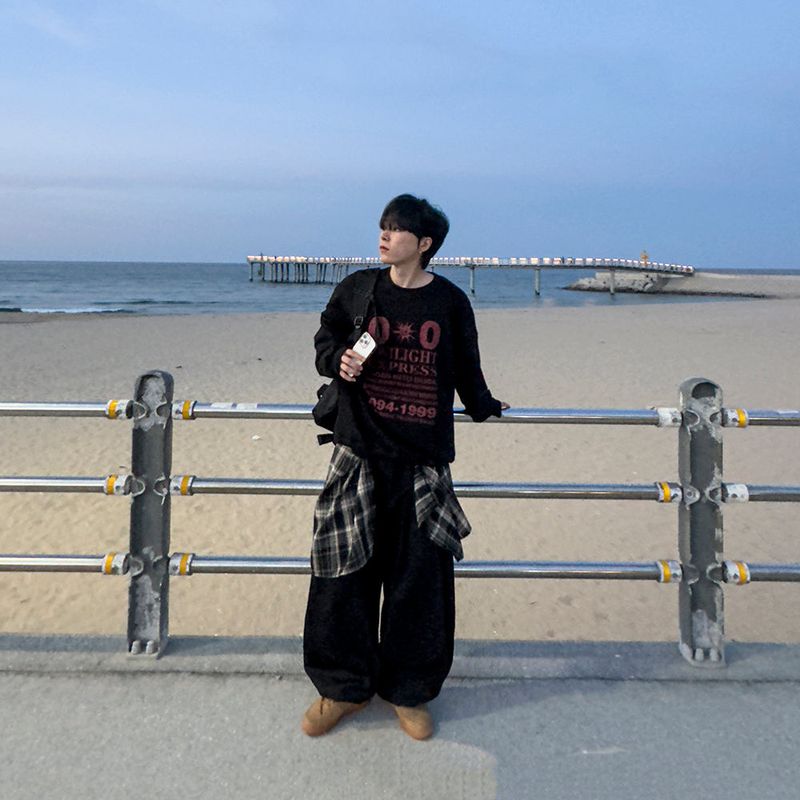 Cipher Print Oversized Sweatshirt