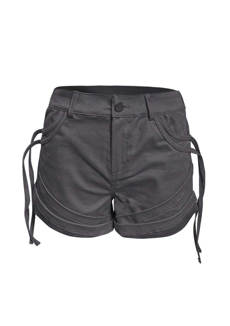 JUNGDO(ジョンド)の「 ARC STRAP ROLL SHORTS . CHARCOAL(Pants)」