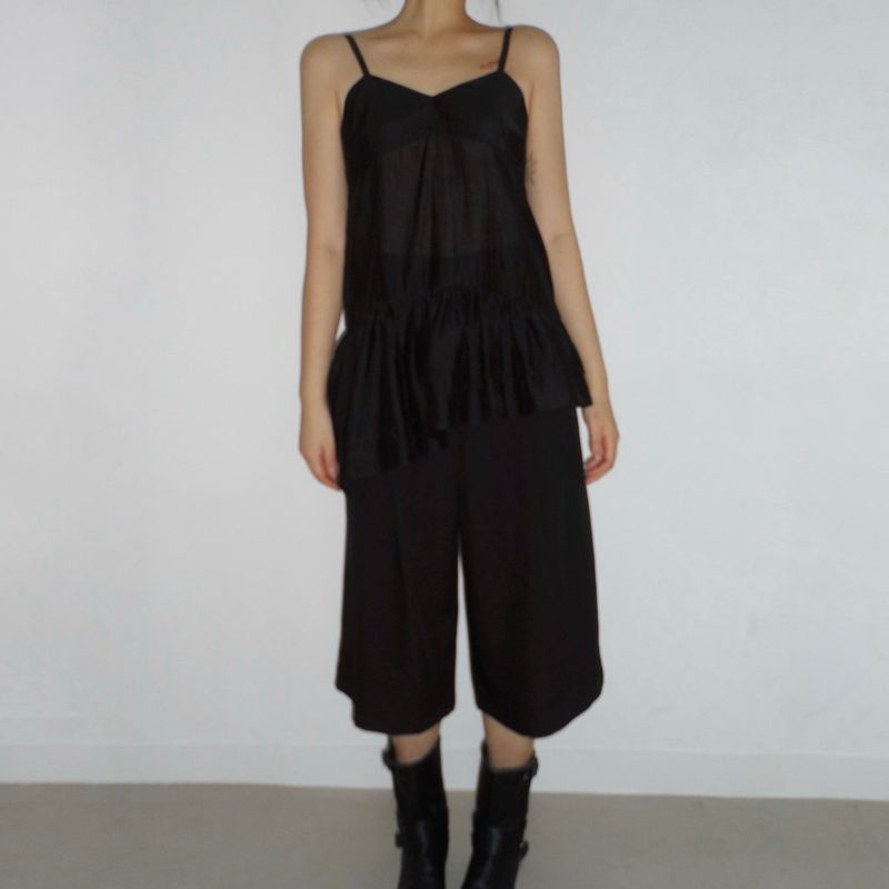 Unbalanced Ruffle Bustier - 2colors