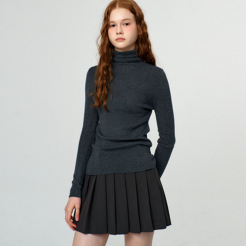 Basic Turtle Neck Knit_5Color