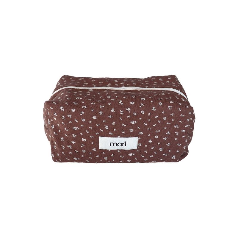 morl（モル）の「ブレッドポーチ (フラワー/ブラウン)（スマホグッズ/小物）」