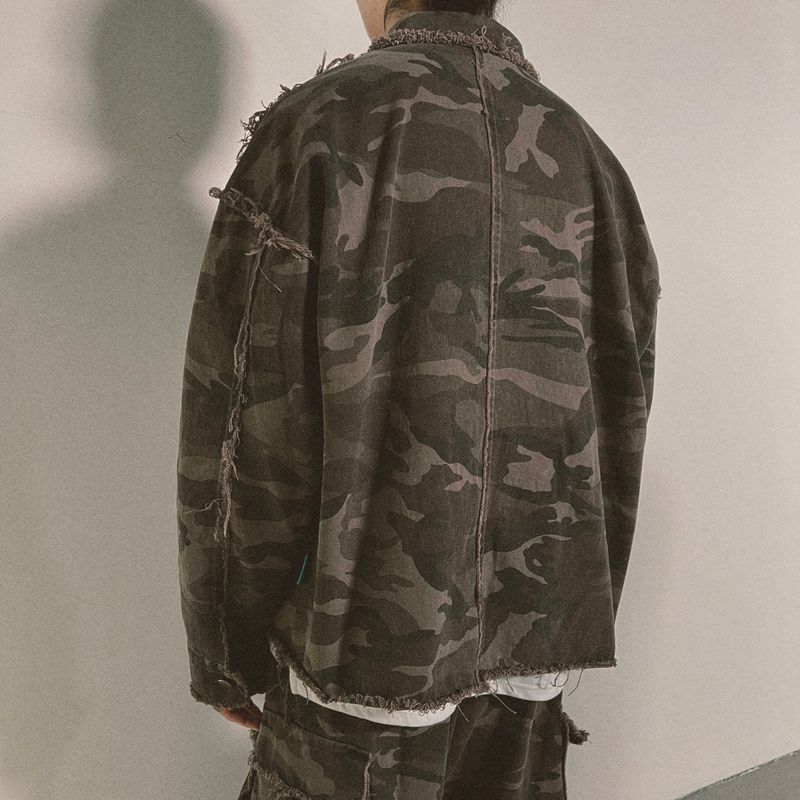 grunge camouflage jacket_khaki