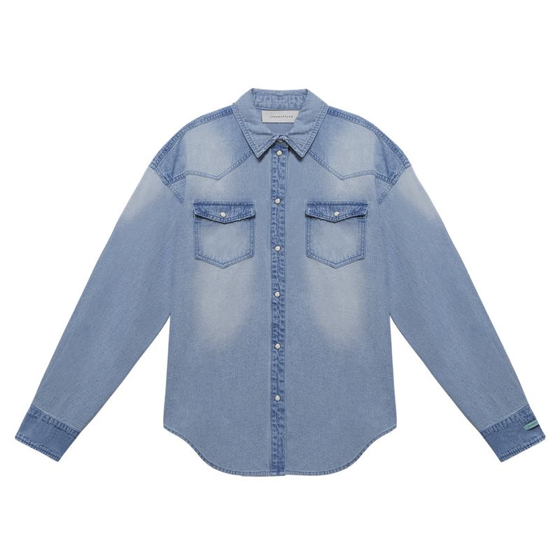 INSTANTFUNK（インスタントファンク）の「Fade-wash western denim shirt（Tops）」