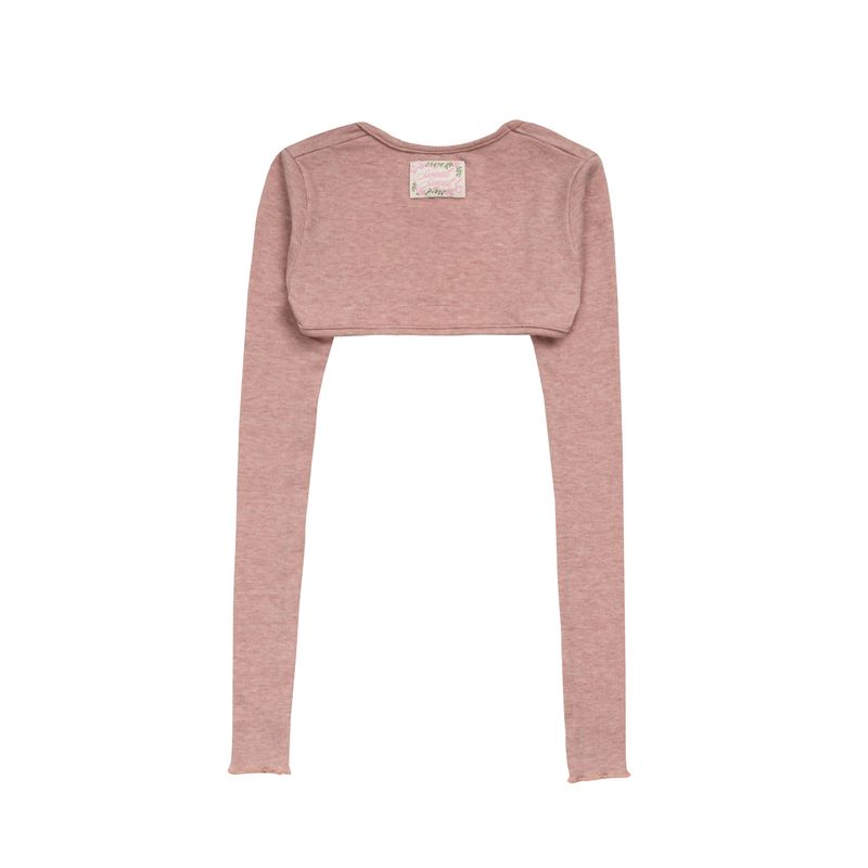 SOFT CREAM LETTERING BOLERO - PINK
