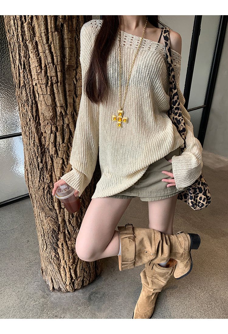 khaki cotton mini pants skirt