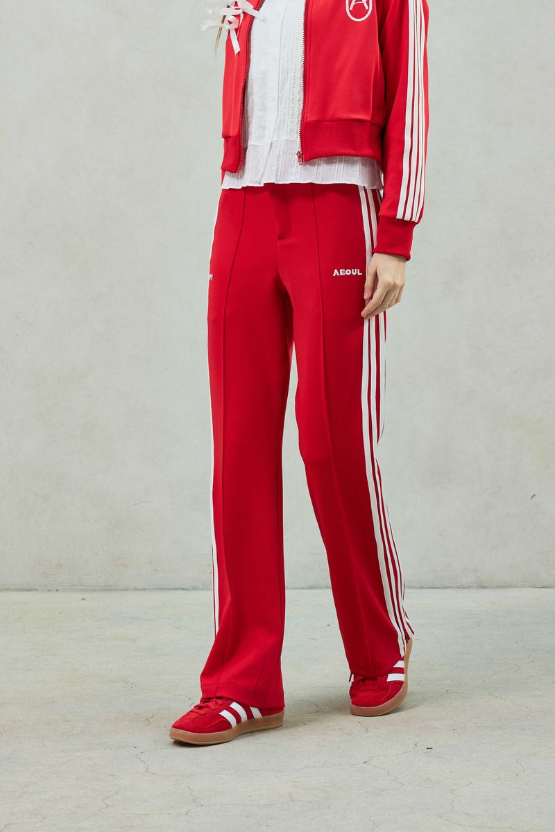 JOEL JERSEY TRACK PANTS / RED