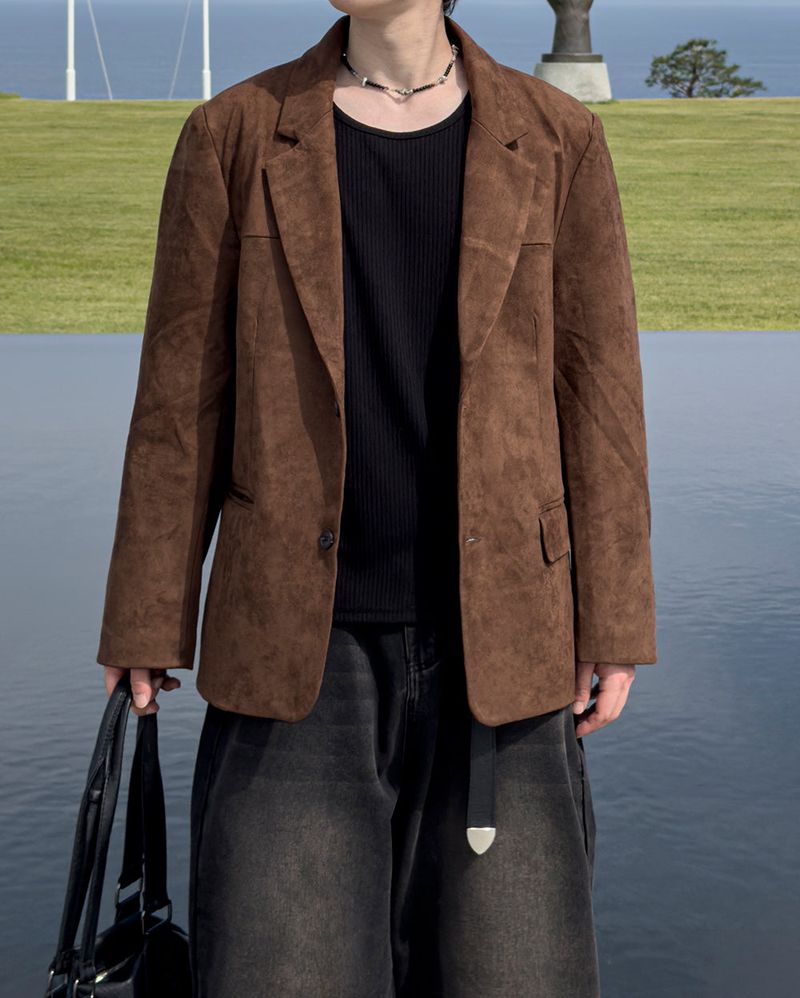 Liss Suede Blazer Jacket