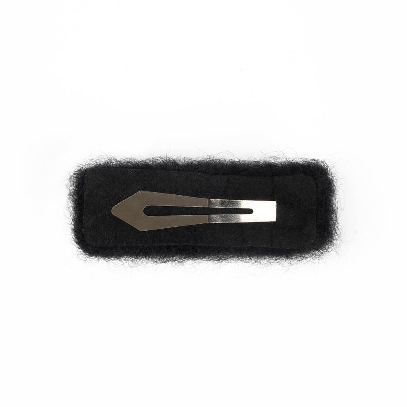 Square Angora Hairpin (Black)