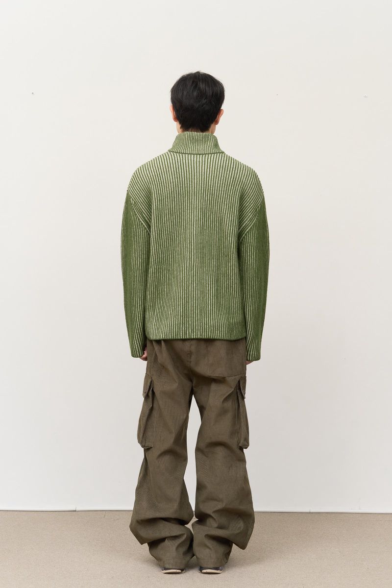 Meen Knitted Zip Up
