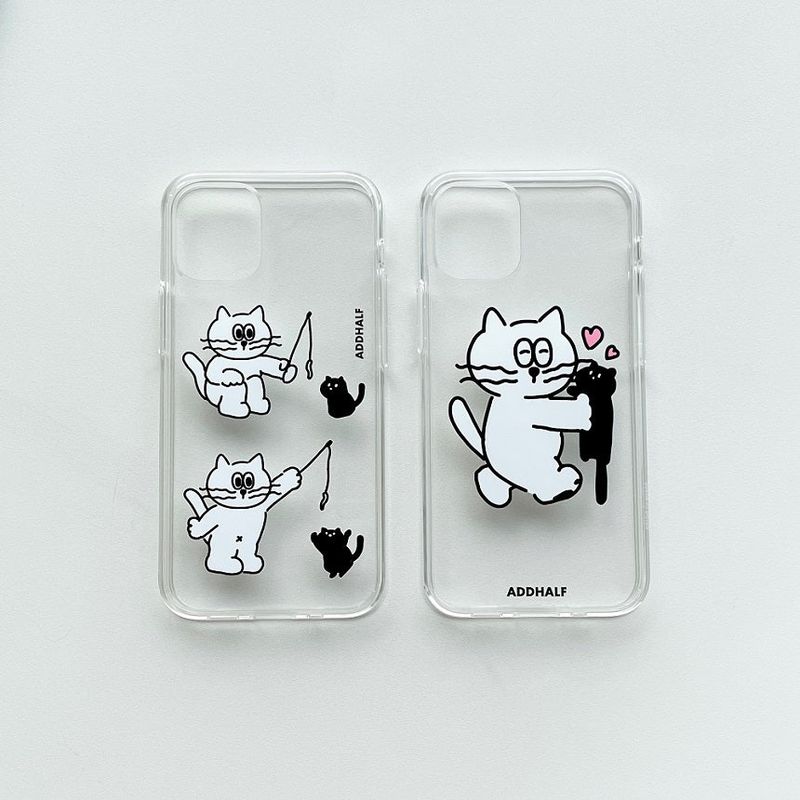 eddy play with the kitten jelly hard case