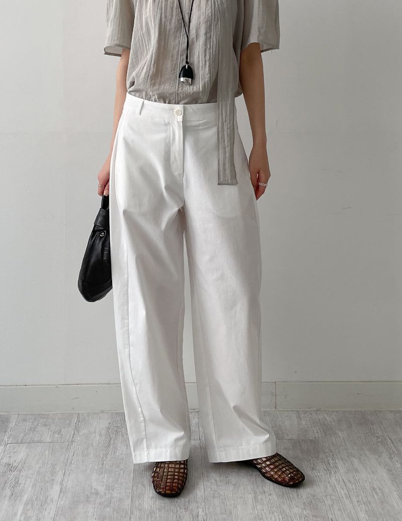 INCHANT ME(インチャントミー)の「Curved Cotton Barrel Pants(Pants)」