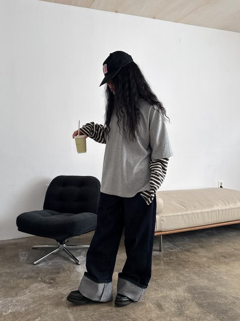 boxy fit layered T