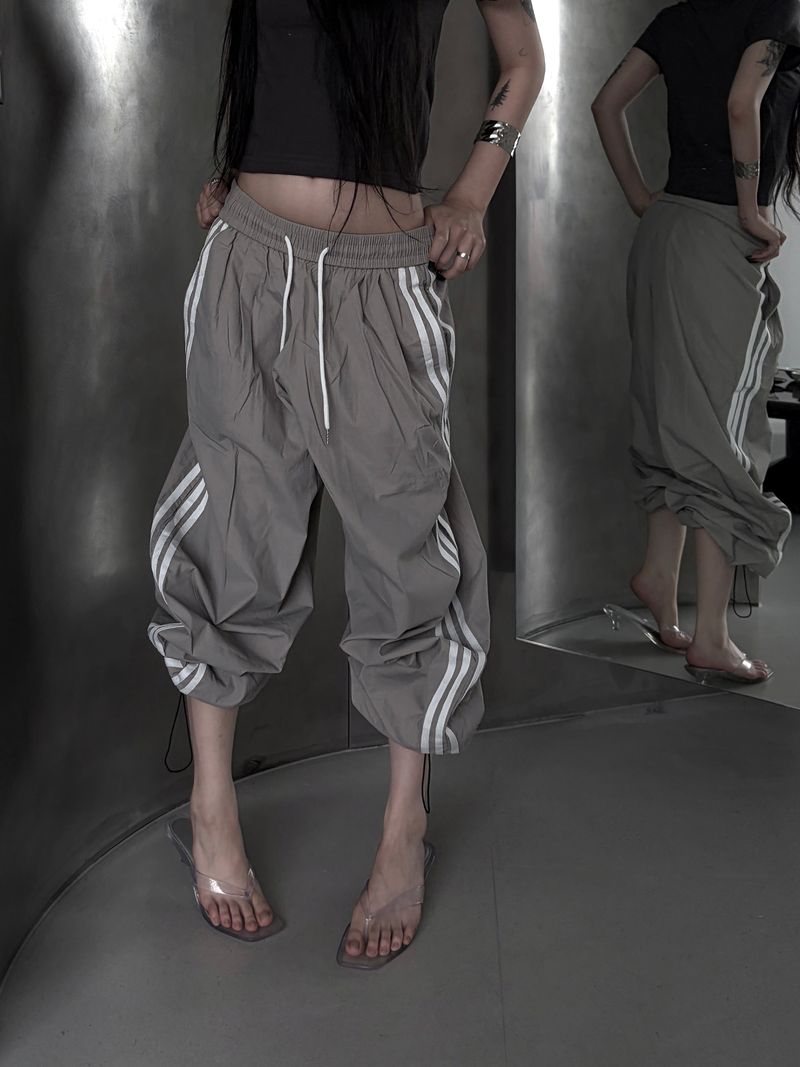 smoke track summer pants (2color)
