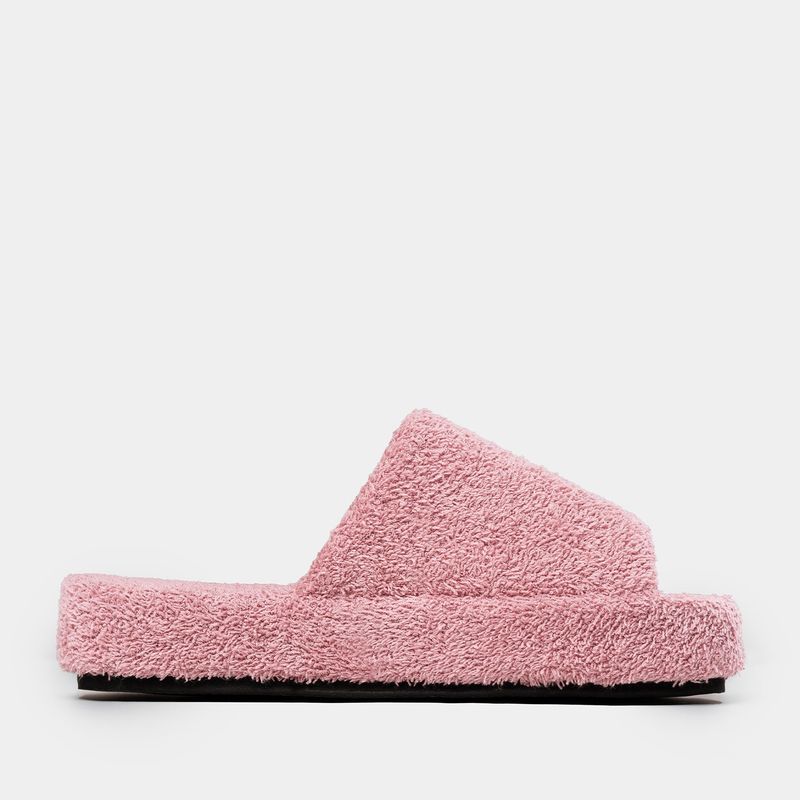 HODGEHOG TOWELING SLIDES_PINK