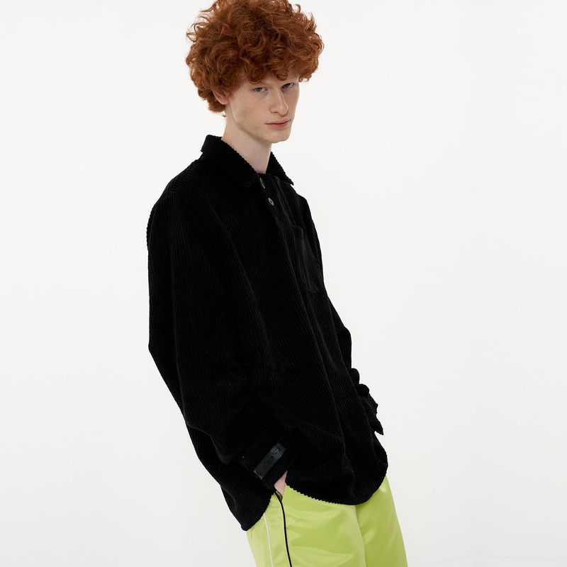 OTHER-worldly（アザーワールドリー）の「Melting Button Shirt [Black]（Tops）」