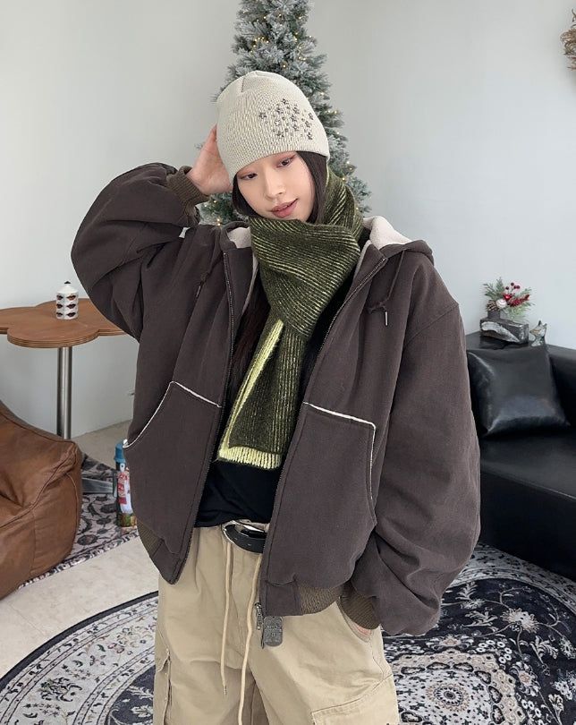 SATIIIZ（サティーズ）の「Demes inner fleece hooded jumper（Jackets/Outerwear）」