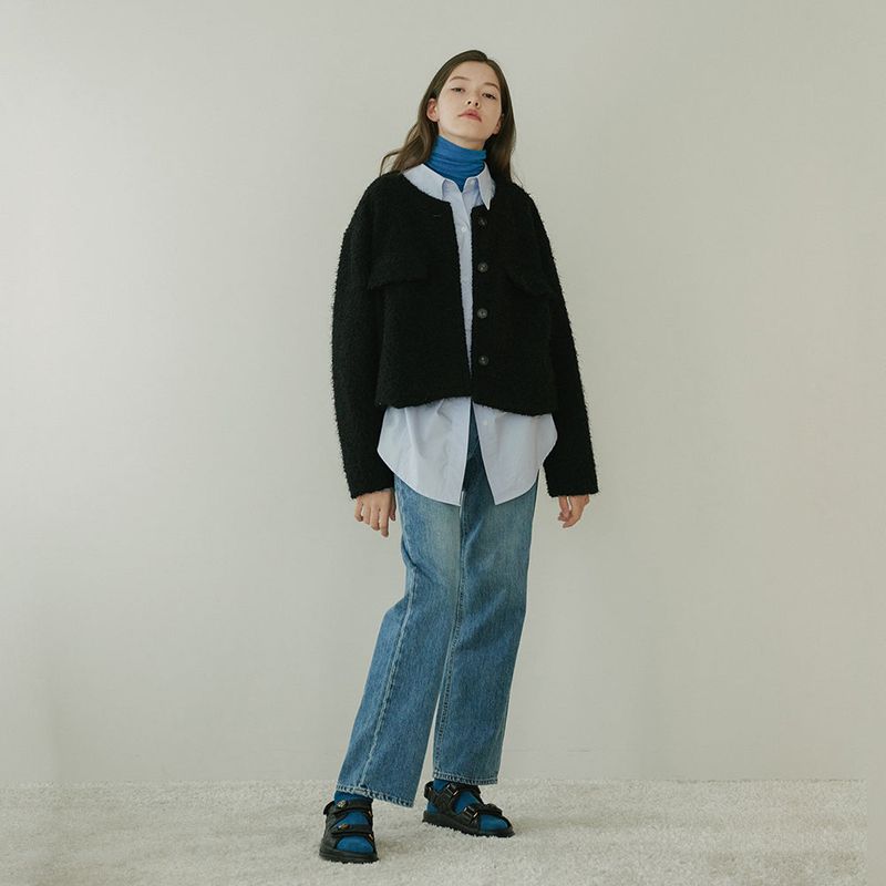 TMO BY 13MONTH（ティーエムオーバイサーティーンマンス）の「STRAIGHT DENIM PANTS (BLUE)（Pants）」
