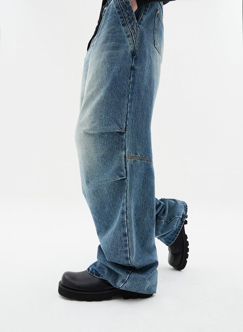 parachute wide denim blue