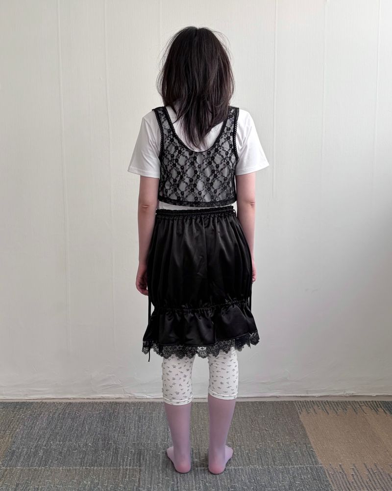 Sheer Lace Cropped Vest