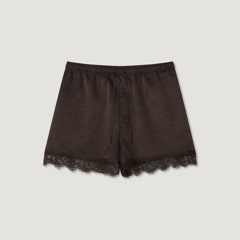 Melly Satin Lace Shorts