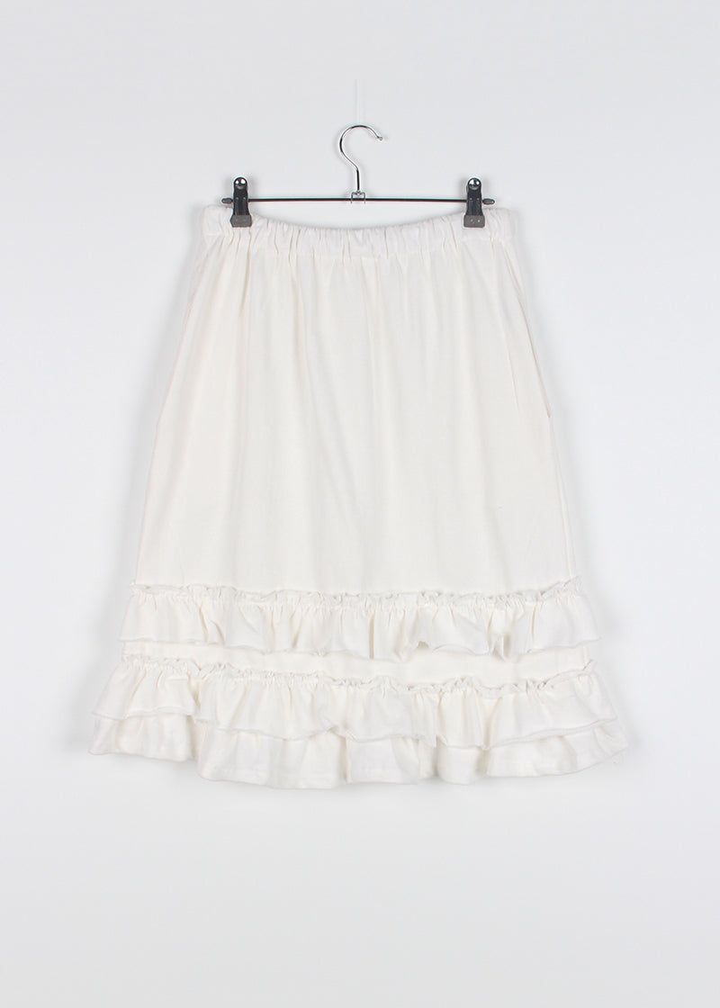 FRILL MIDI SKIRT